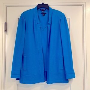 St John Sweater Set blue twinset 12